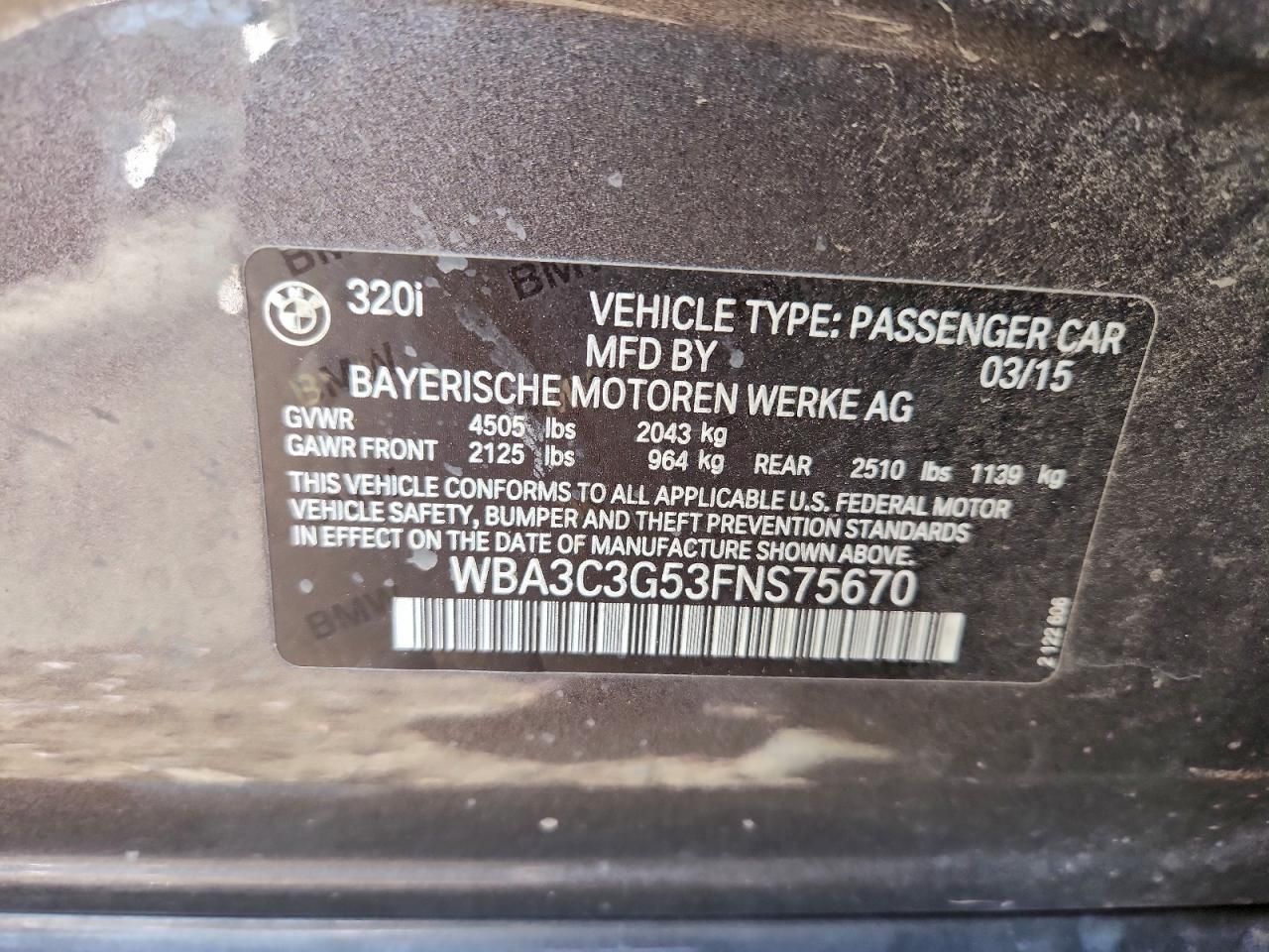 2015 BMW 320 i Xdrive