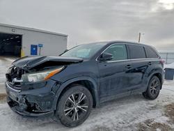 Salvage cars for sale from Copart Cedar Rapids, IA: 2016 Toyota Highlander xle