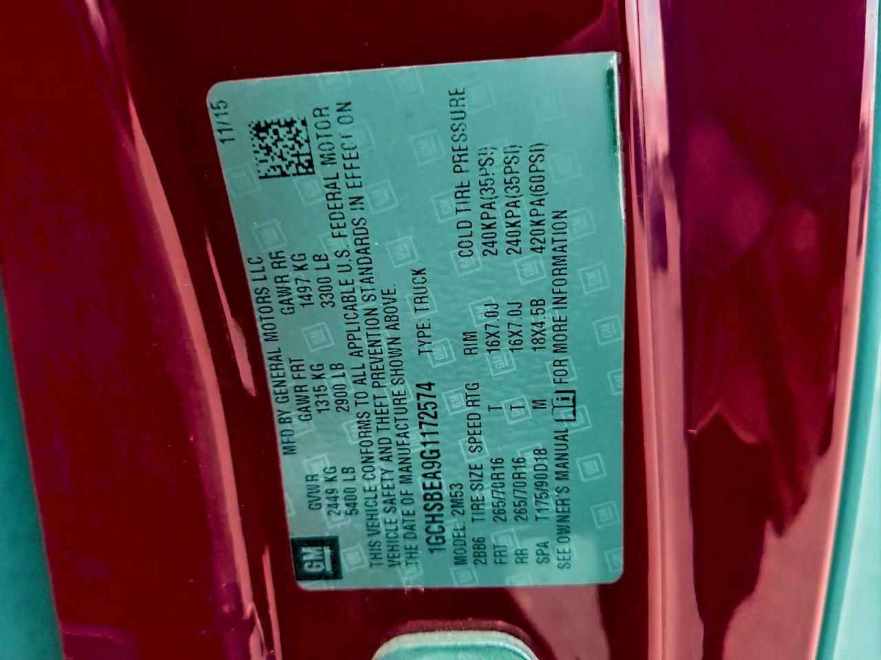 2016 Chevrolet Colorado