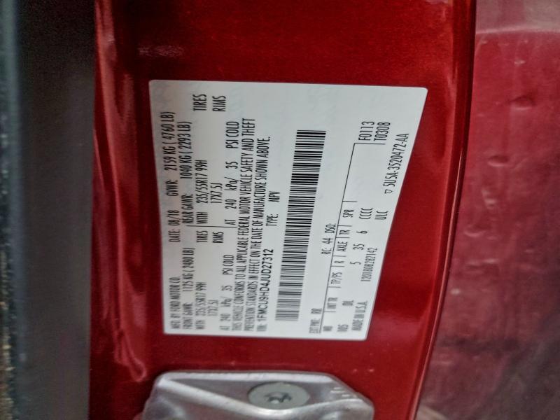 2018 Ford Escape sel