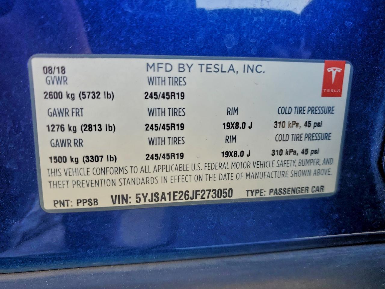 2018 Tesla Model s