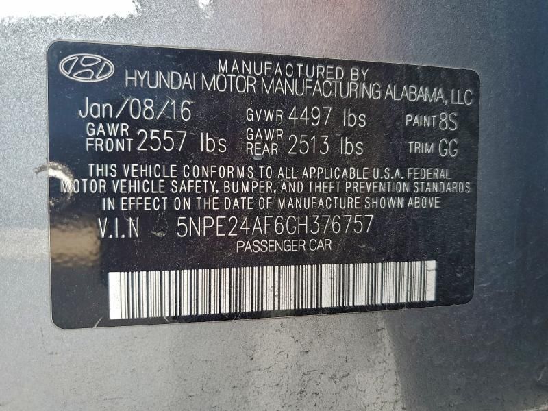 2016 Hyundai Sonata se