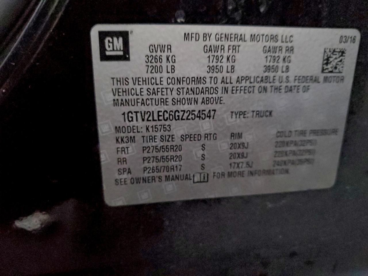 2016 GMC Sierra K1500