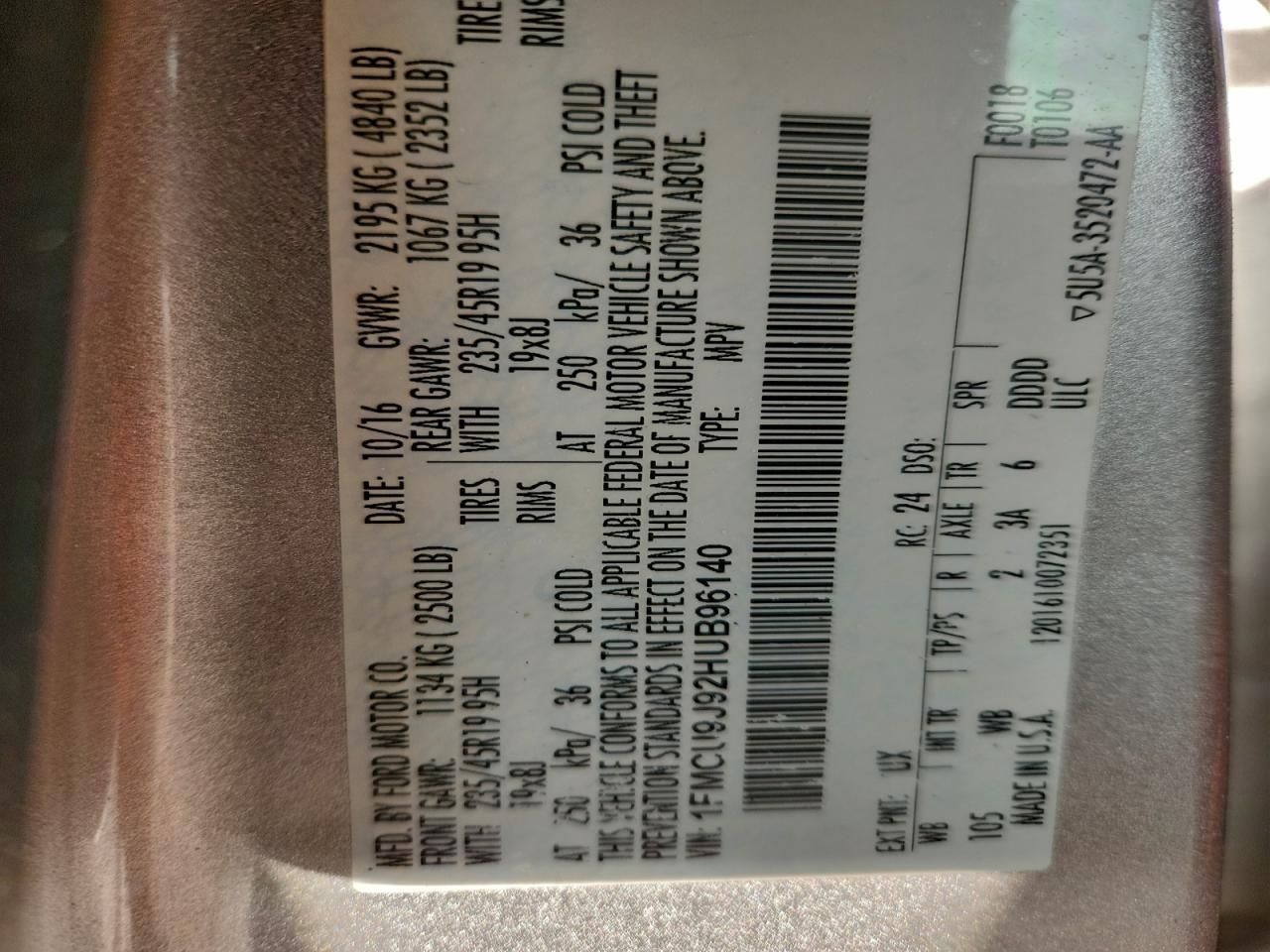 2017 Ford Escape Titanium