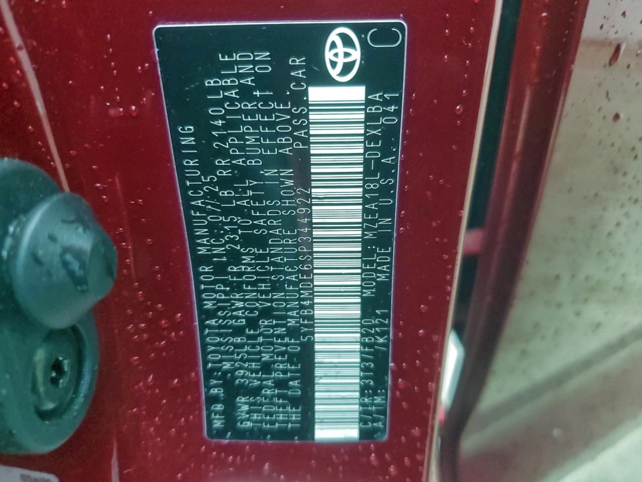 2025 Toyota Corolla le