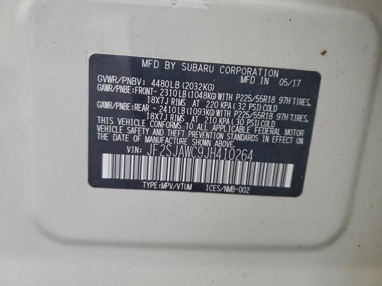 2018 Subaru Forester 2.5i Touring