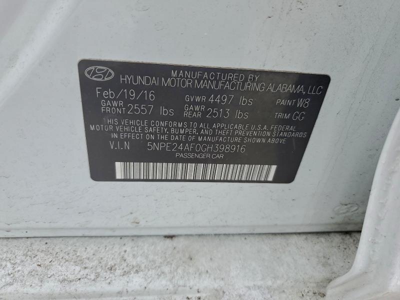 2016 Hyundai Sonata se