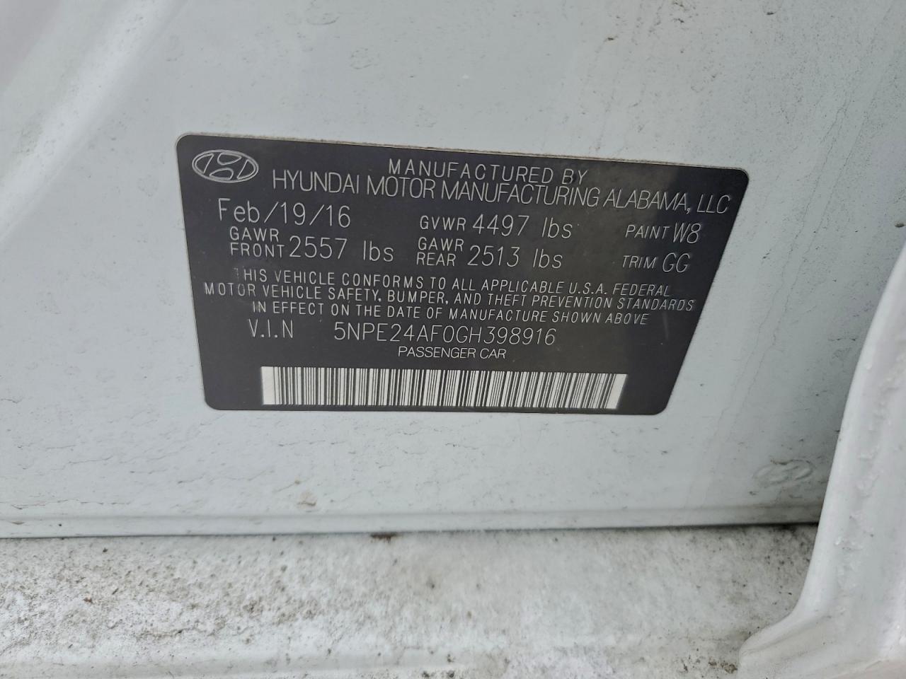2016 Hyundai Sonata se