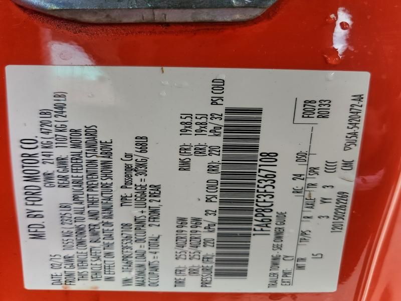 2015 Ford Mustang gt