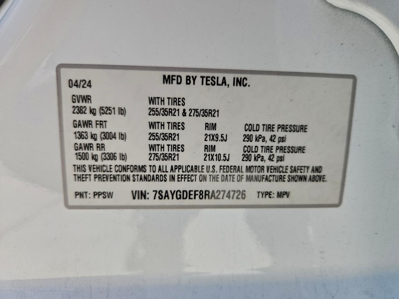 2024 Tesla Model y