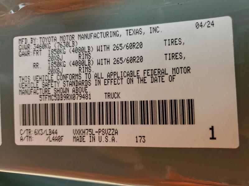 2024 Toyota Tundra Crewmax Platinum