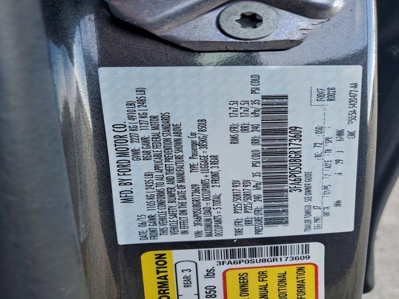 2016 Ford Fusion Titanium Phev