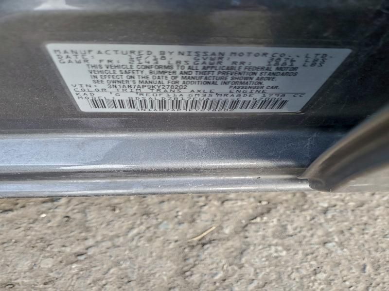 2019 Nissan Sentra s