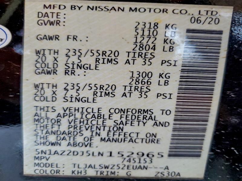 2020 Nissan Murano Platinum