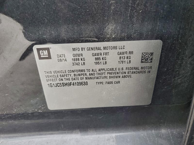 2015 Chevrolet Sonic lt