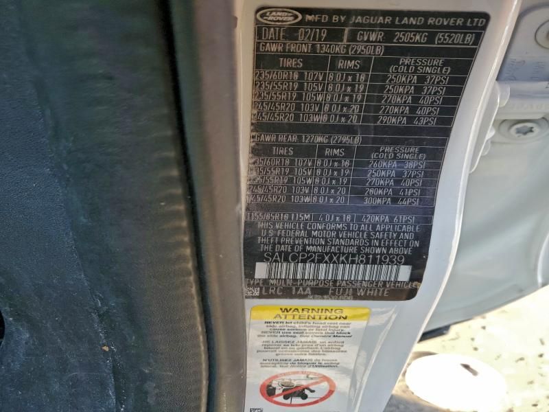 2019 Land Rover Discovery Sport se