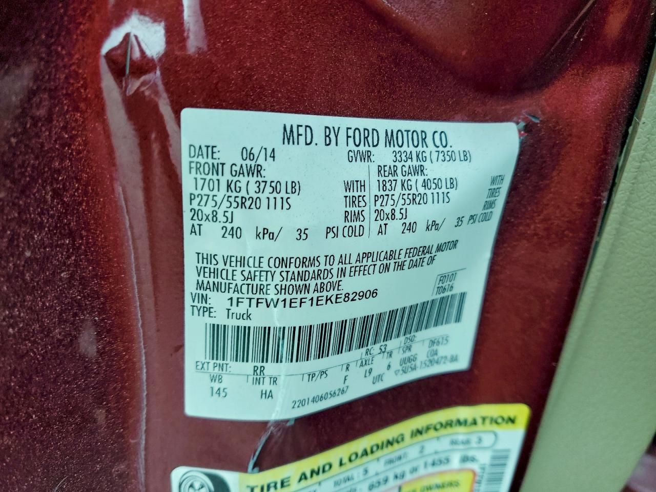 2014 Ford F150 Supercrew