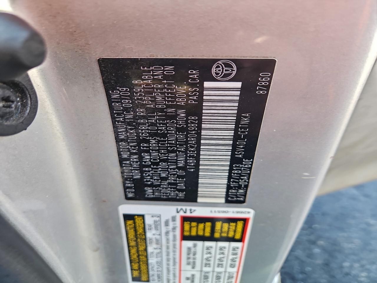 2010 Toyota Camry Base