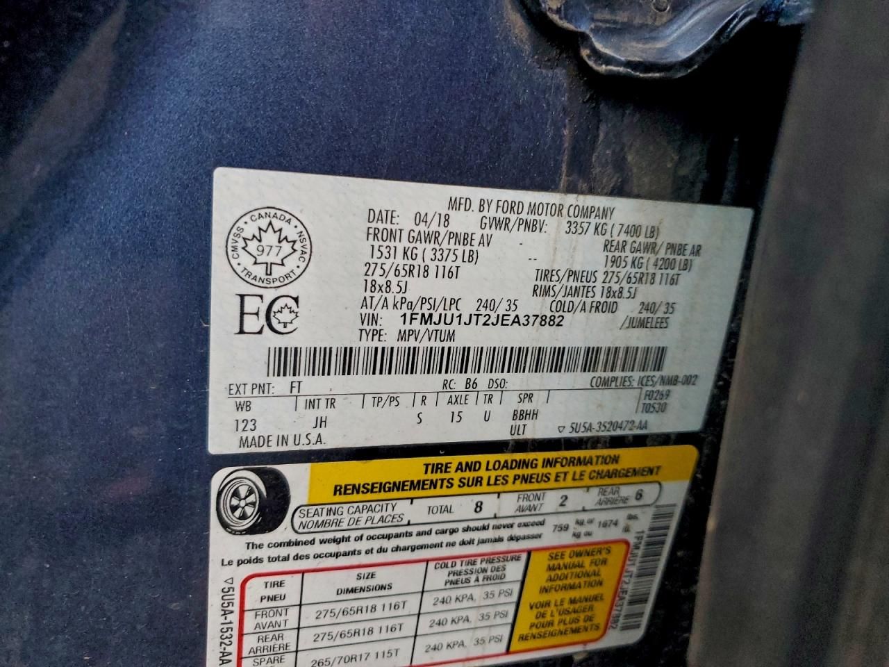 2018 Ford Expedition xlt