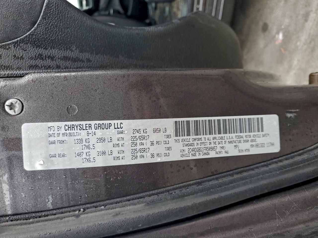 2015 Dodge Grand Caravan se