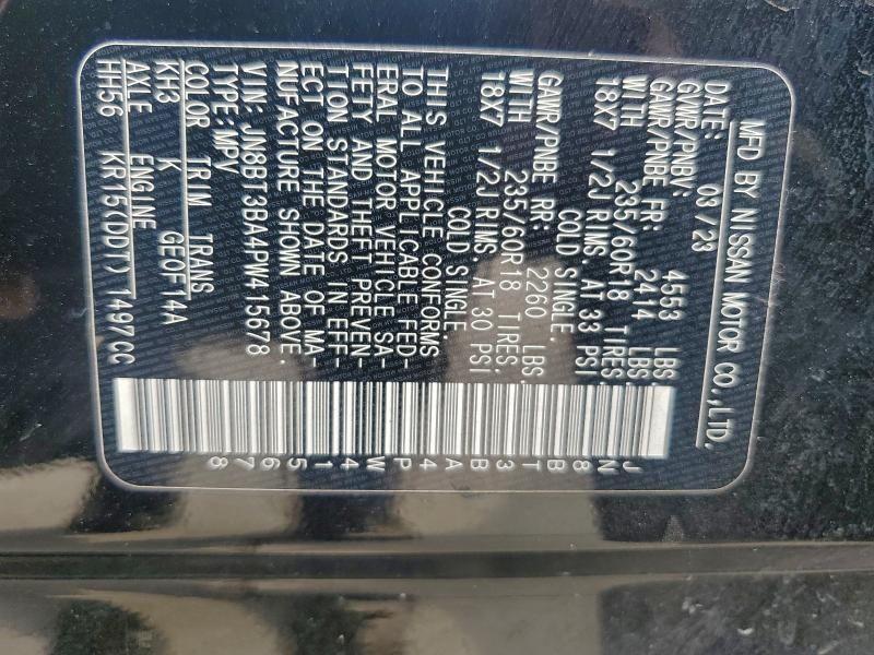 2023 Nissan Rogue sv