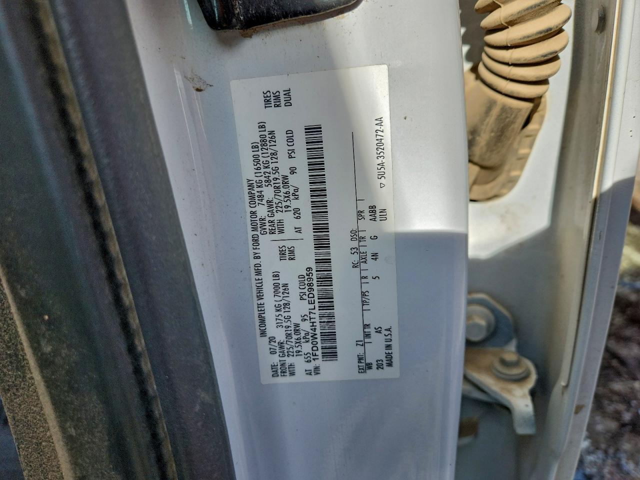 2020 Ford F450 Super Duty Truck Cab AND Chassis