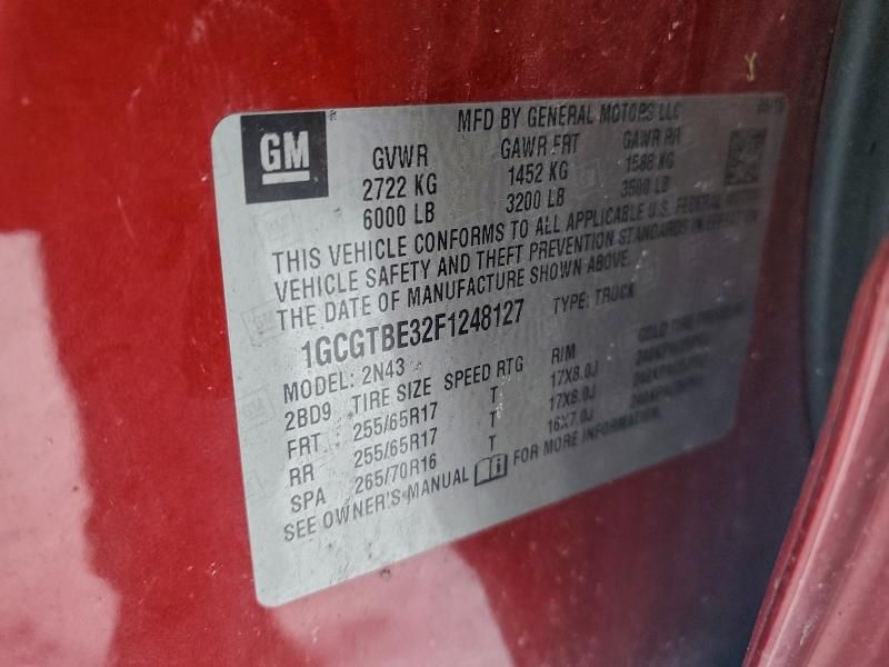 2015 Chevrolet Colorado lt