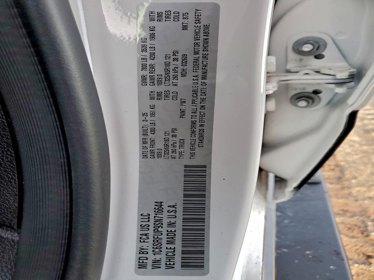 2025 Dodge Ram 1500 rho