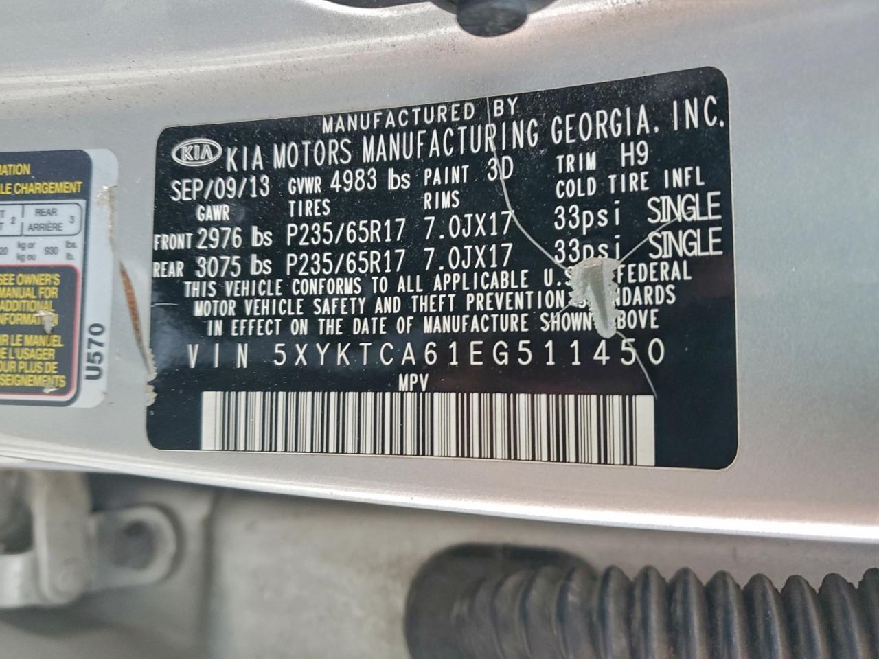 2014 KIA Sorento lx