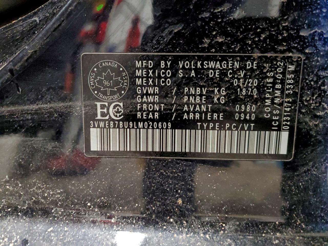 2020 Volkswagen Jetta sel