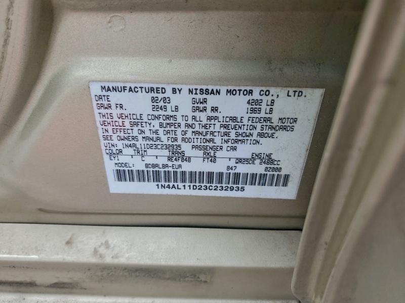 2003 Nissan Altima Base