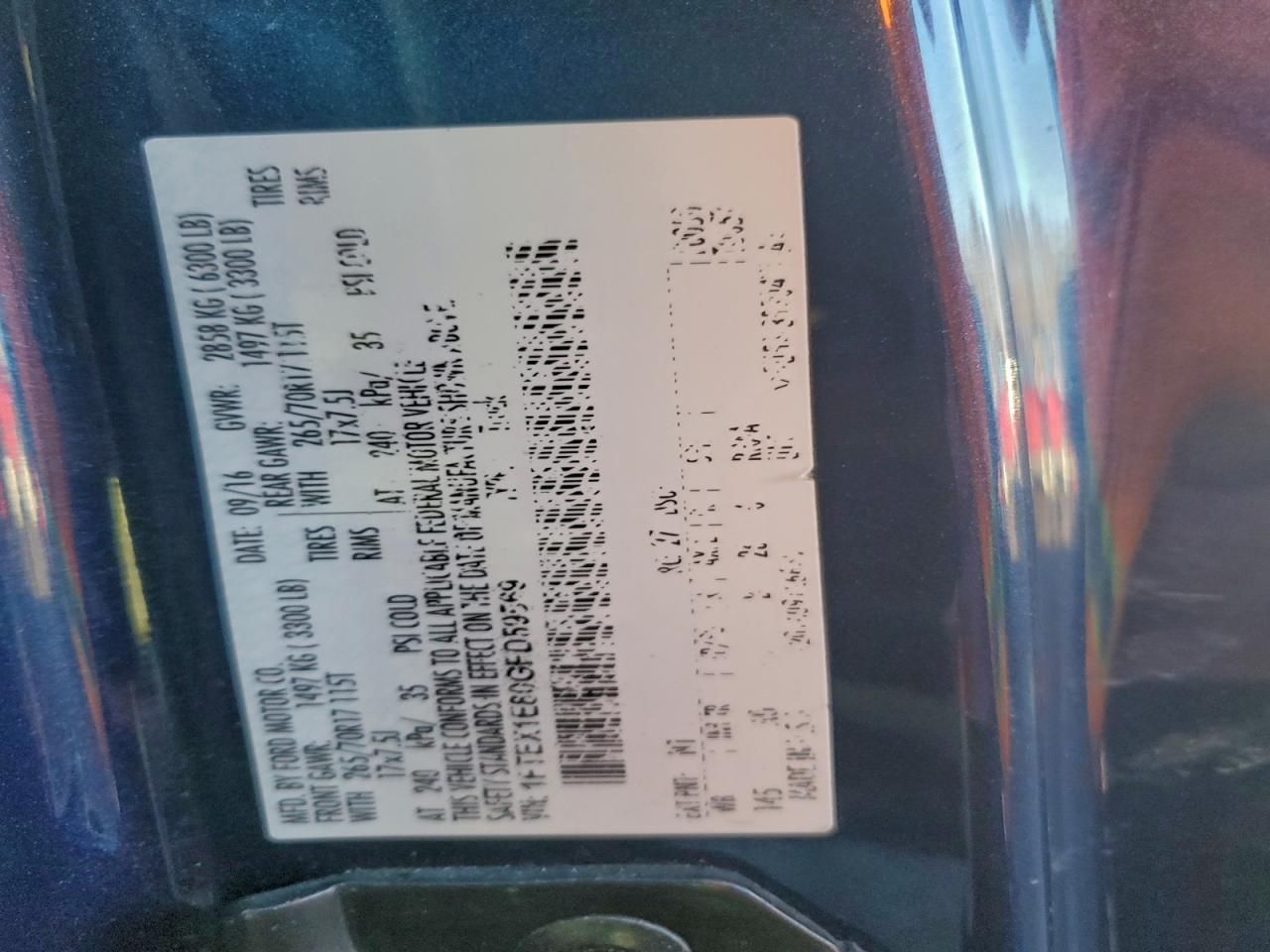 2016 Ford F150 Super cab