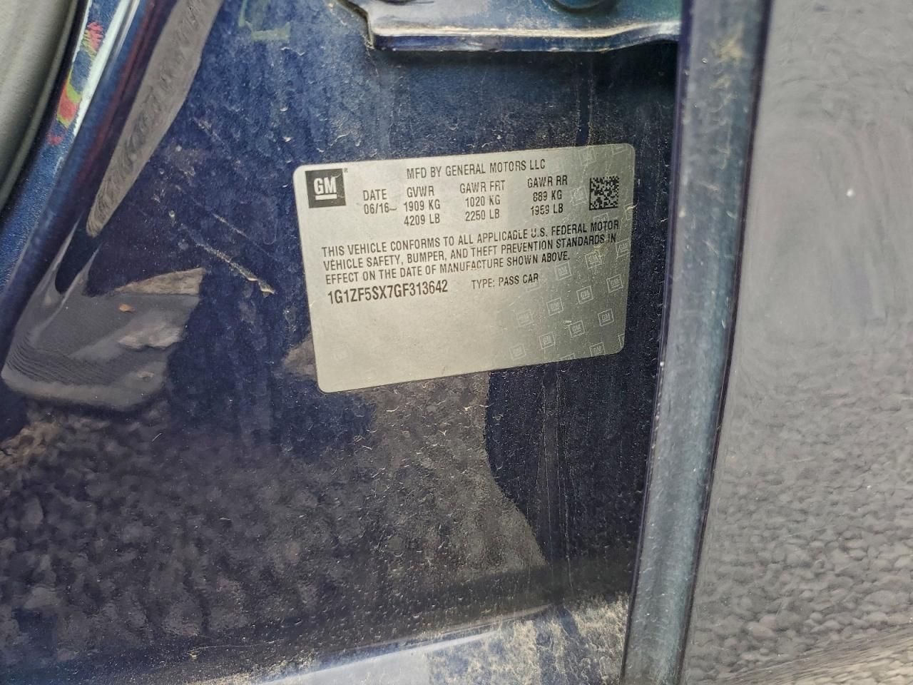 2016 Chevrolet Malibu lt