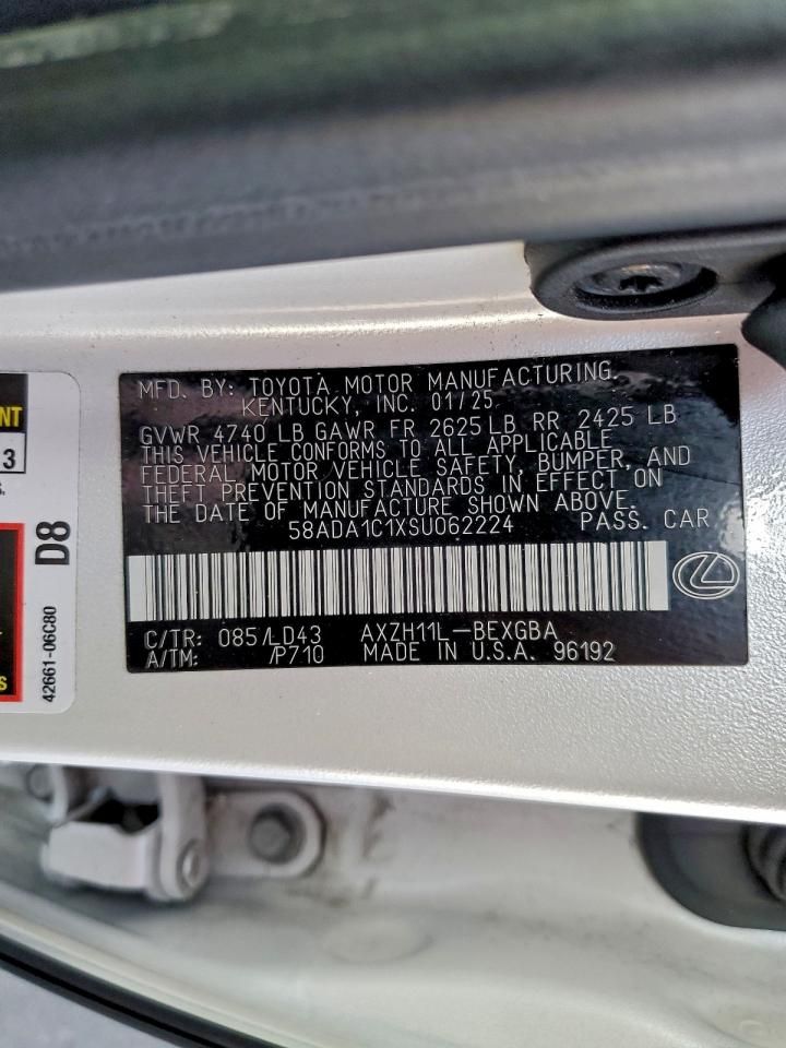 2025 Lexus Es 300h Base