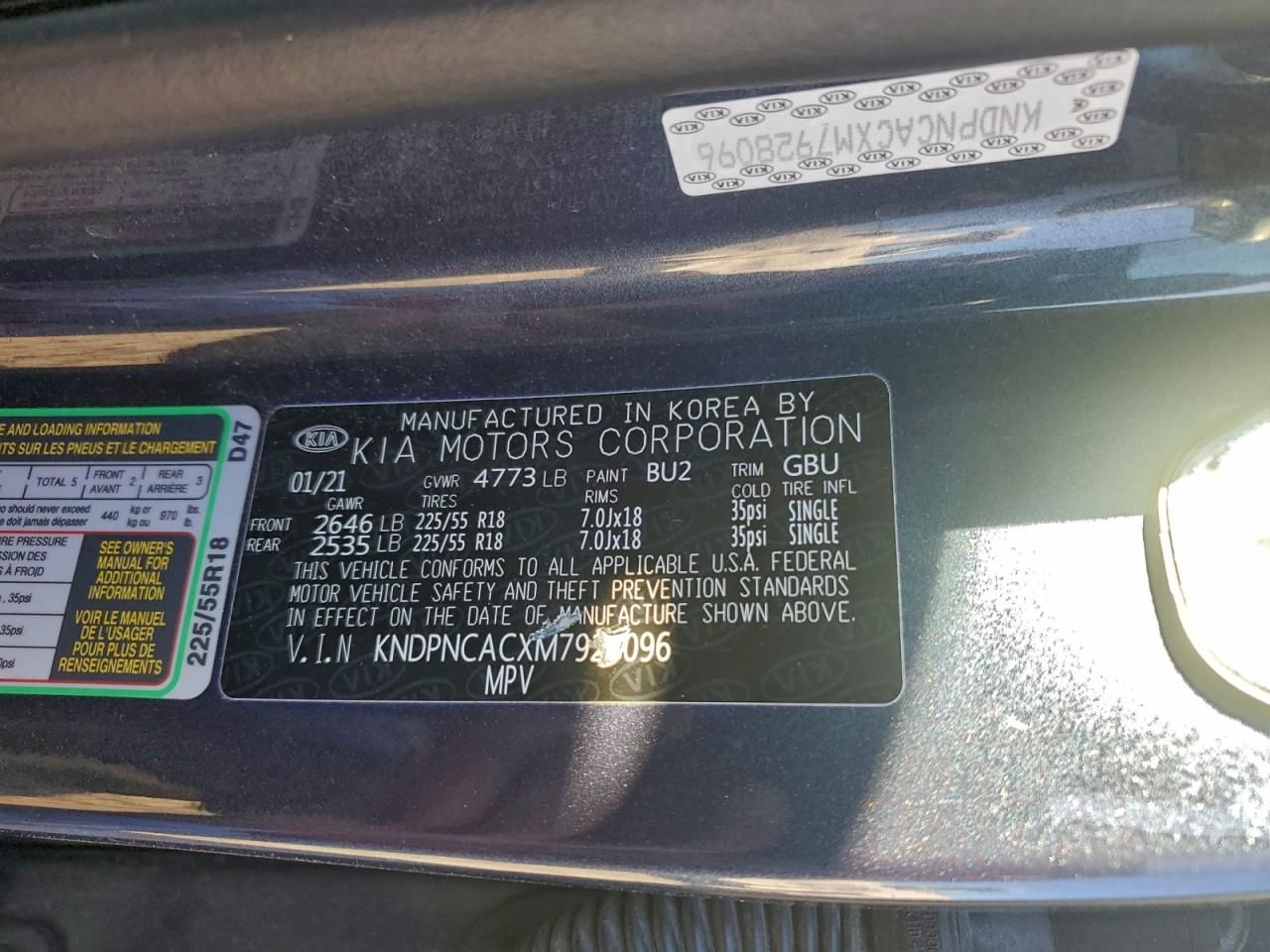 2021 KIA Sportage ex