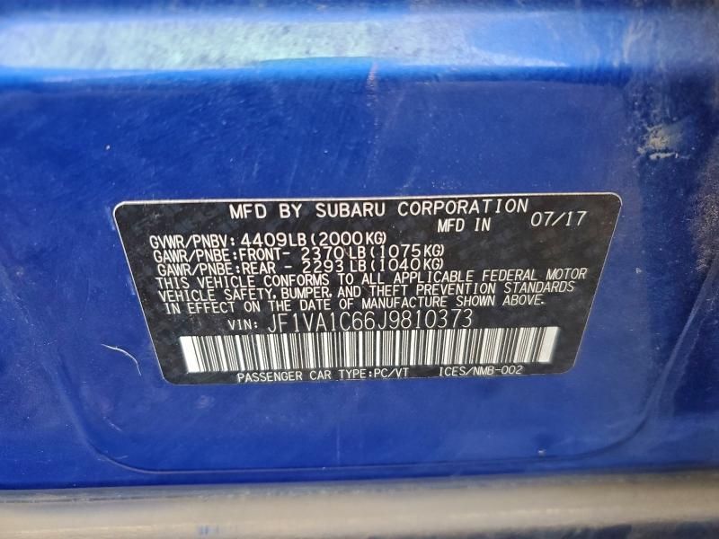 2018 Subaru Wrx Premium