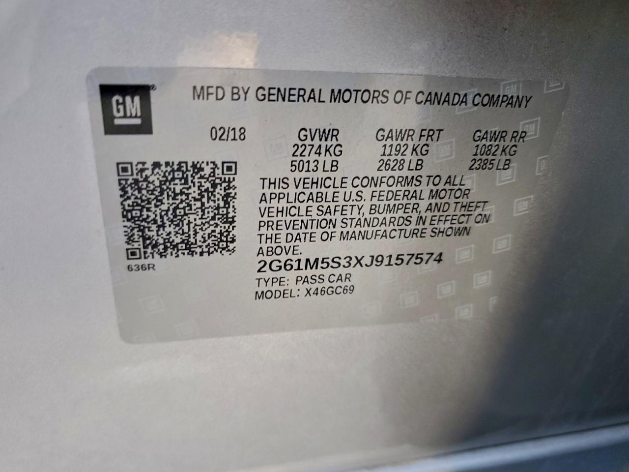 2018 Cadillac Xts Luxury