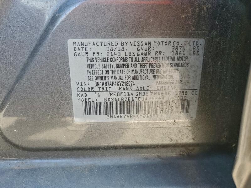 2019 Nissan Sentra s