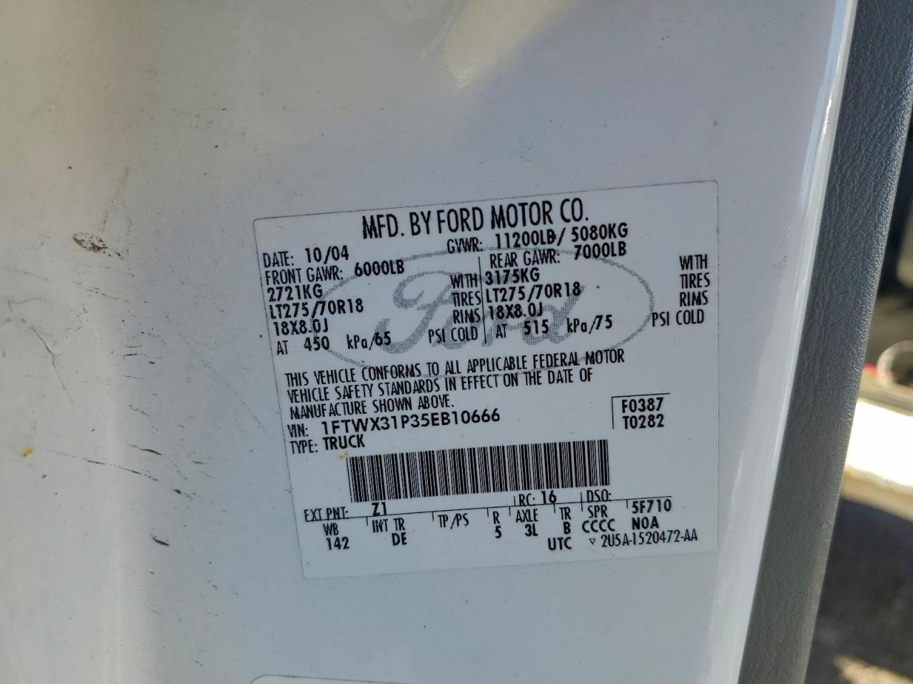 2005 Ford F350 SRW Super Duty