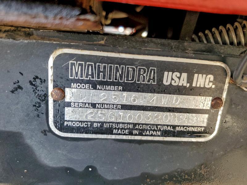 2010 Mahindra 2516 4WD Mfwd Tractor