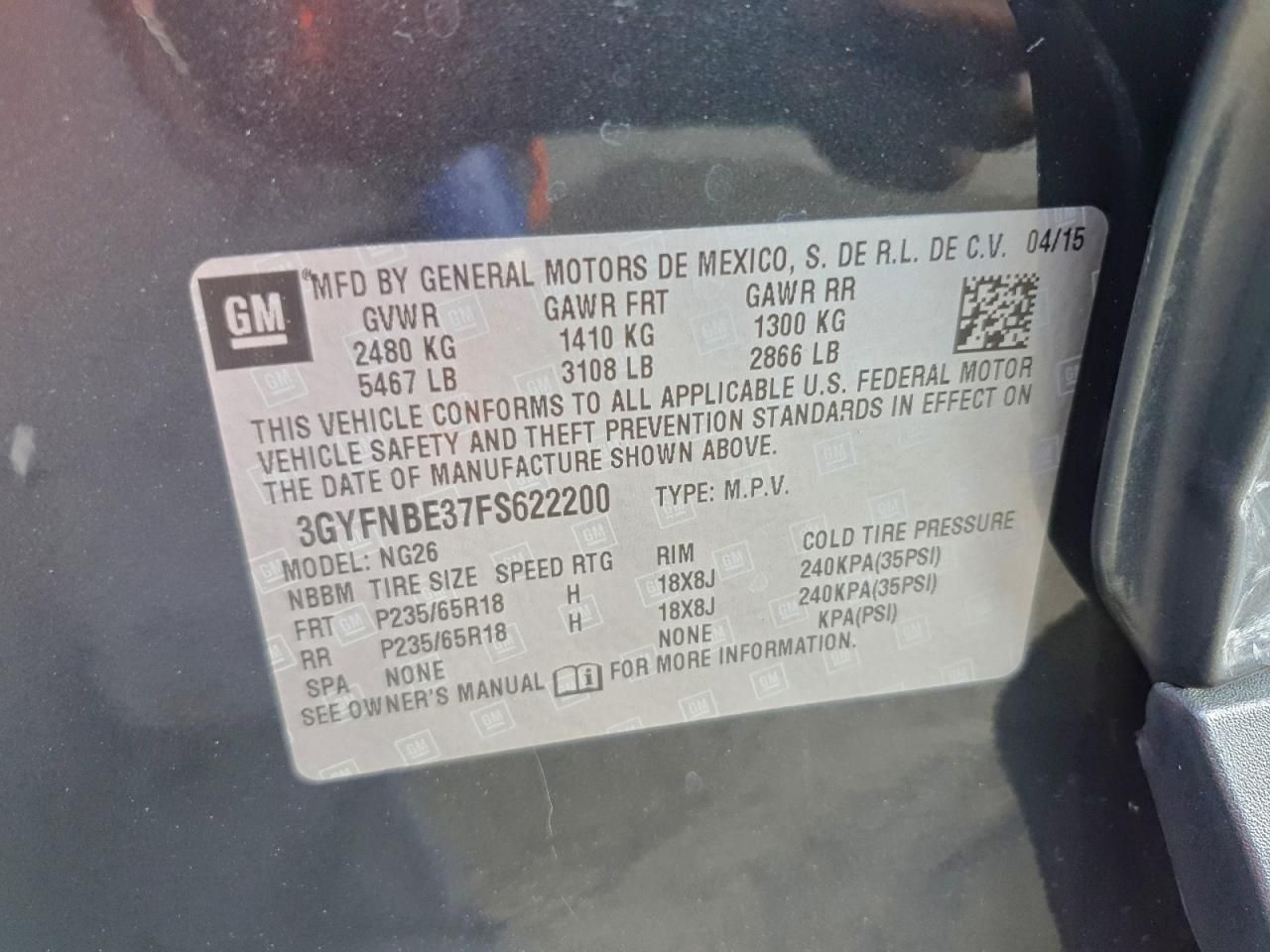 2015 Cadillac Srx Luxury Collection