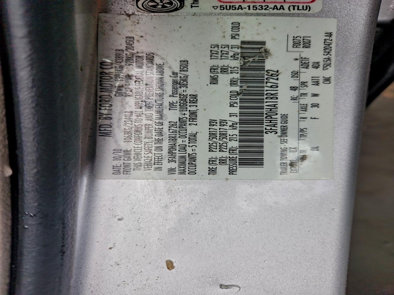 2011 Ford Fusion se