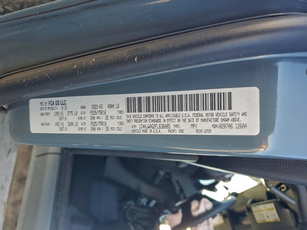 2015 Jeep Wrangler Sport