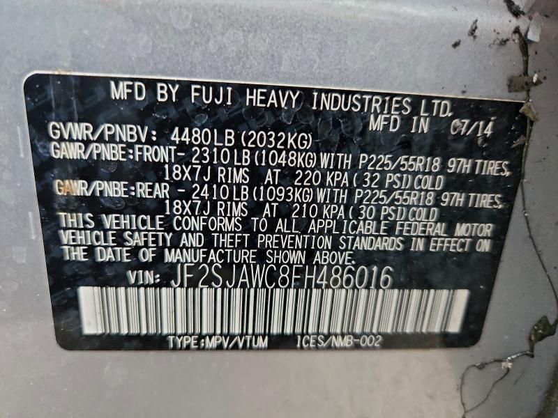 2015 Subaru Forester 2.5i Touring