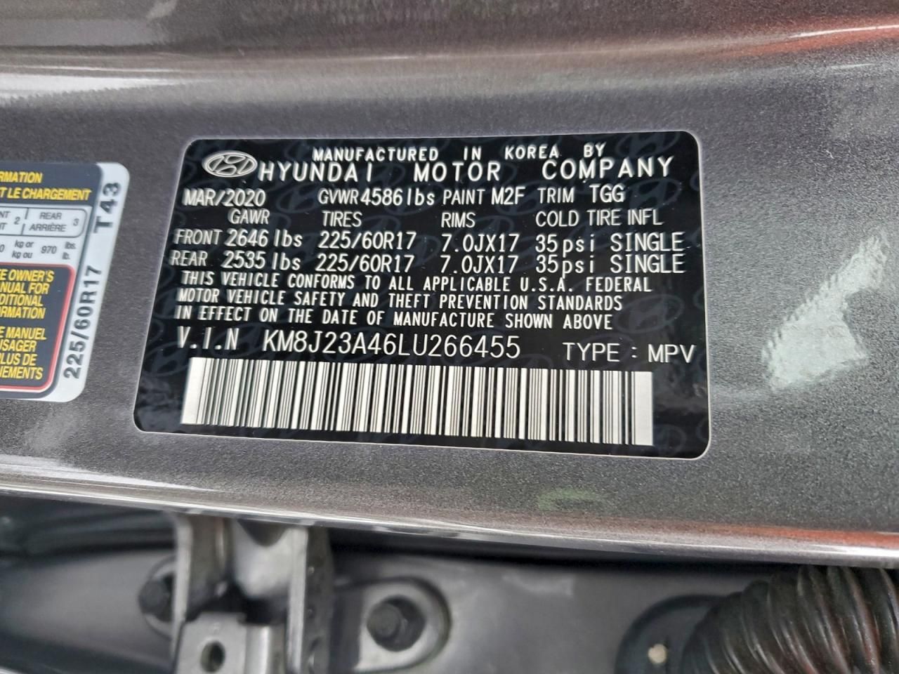 2020 Hyundai Tucson se