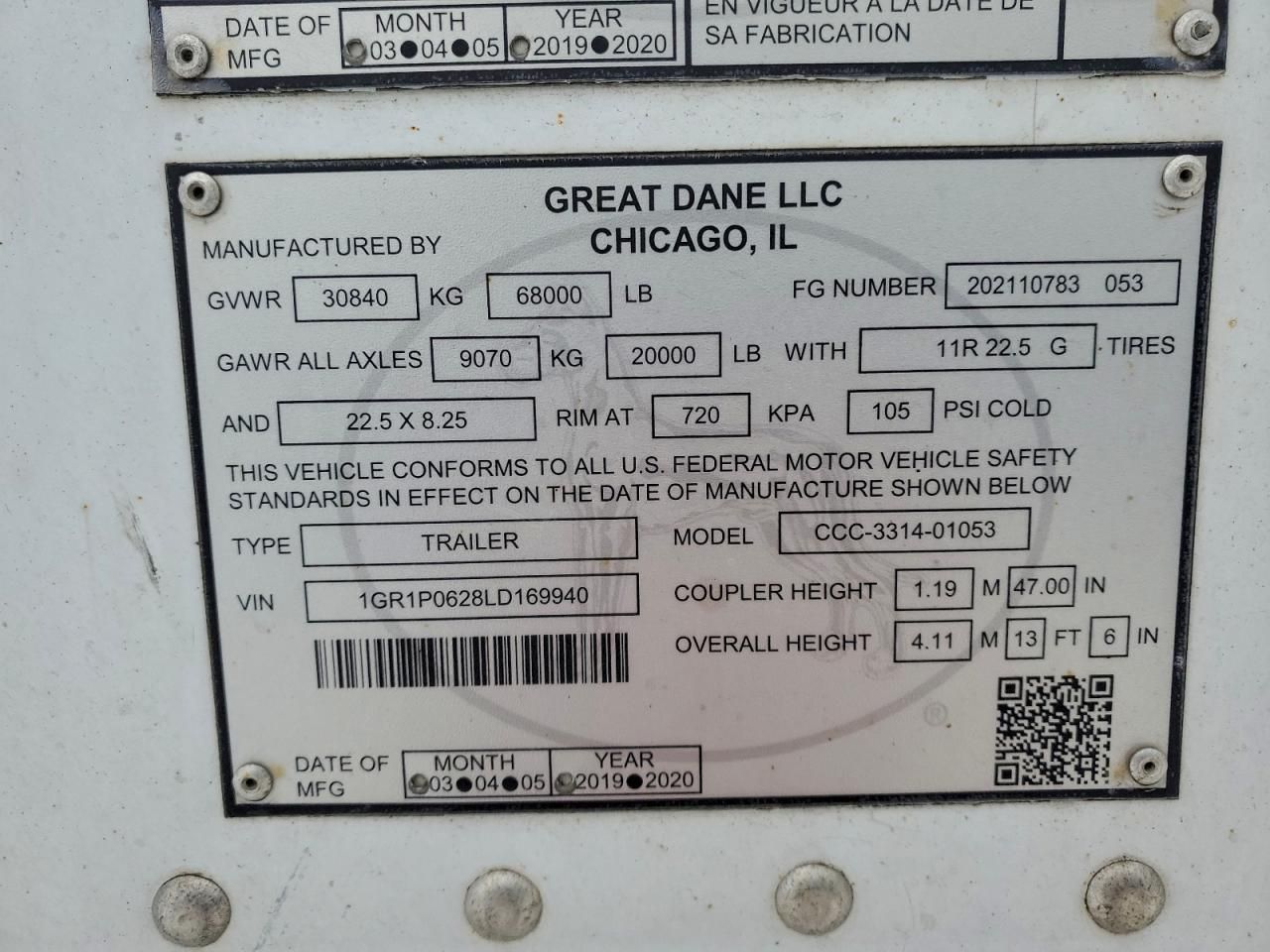 2020 Great Dane Trailer-dry van Trailer