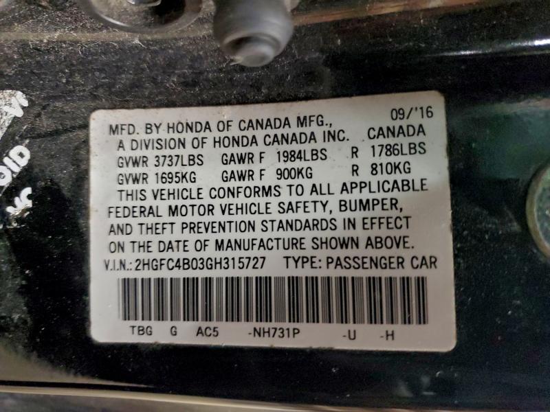 2016 Honda Civic lx