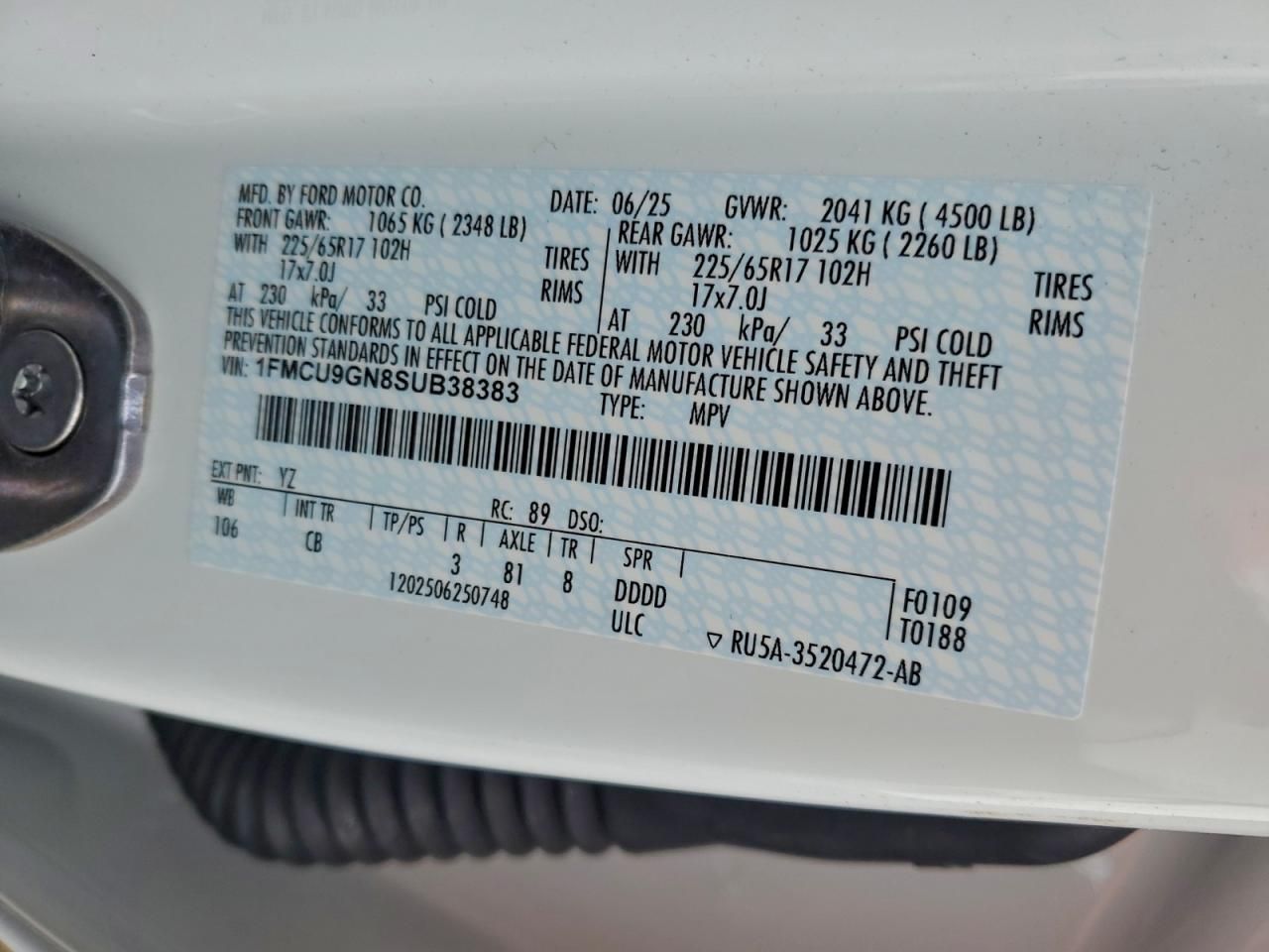 2025 Ford Escape Active