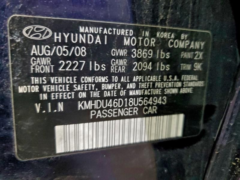 2008 Hyundai Elantra gls