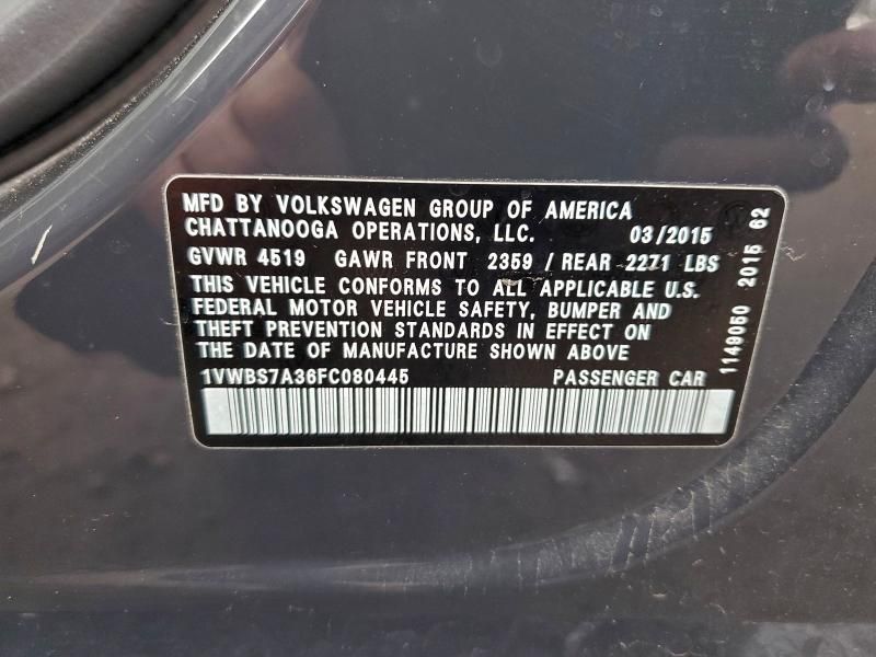 2015 Volkswagen Passat se